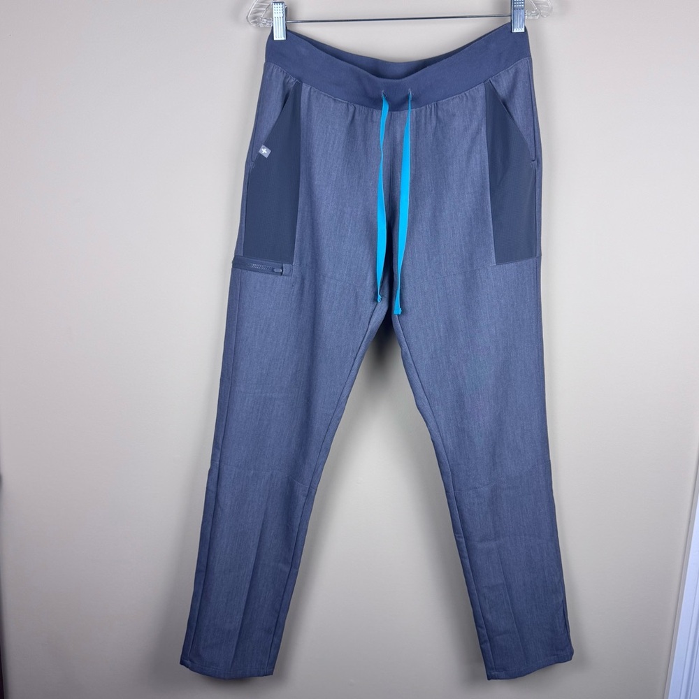 Figs Manari Scrub Pant Size Small Grey Zipper‎ Pocket Discontinued